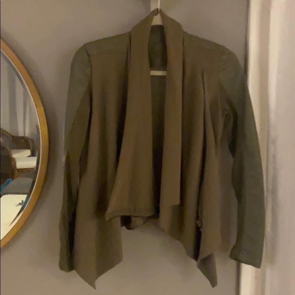Blank NYC drape front jacket.